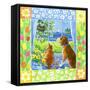 Spring Cat and Dog-Geraldine Aikman-Framed Stretched Canvas