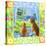 Spring Cat and Dog-Geraldine Aikman-Stretched Canvas