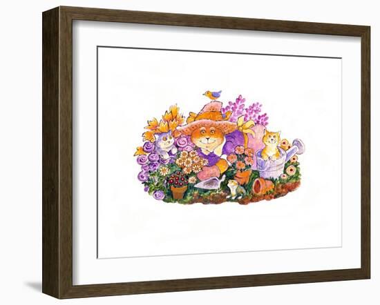 Spring Cats-Bill Bell-Framed Giclee Print