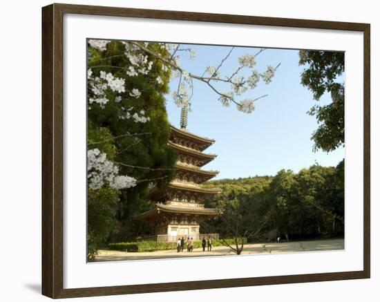 Spring Cherry Blossom, Kyoto City, Honshu Island, Japan-Christian Kober-Framed Photographic Print