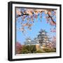 Spring Cherry Blossoms and the Main Tower of the UNESCO World Heritage Site: Himeji Castle, also Ca-S R Lee Photo Traveller-Framed Photographic Print