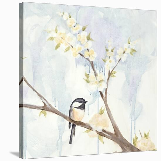 Spring Chickadees II-Jade Reynolds-Stretched Canvas