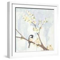 Spring Chickadees II-Jade Reynolds-Framed Art Print