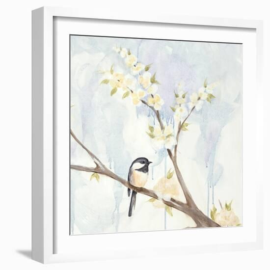 Spring Chickadees II-Jade Reynolds-Framed Art Print