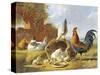 Spring Chickens-Albertus Verhosen-Stretched Canvas