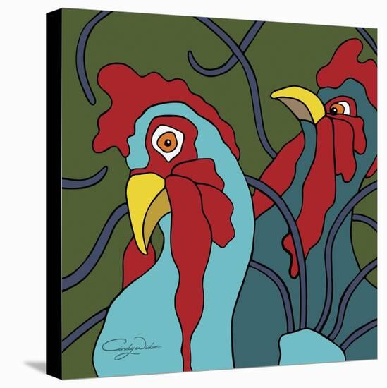 Spring Chickens-Cindy Wider-Stretched Canvas