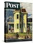 "Spring Cleaning," Saturday Evening Post Cover, March 26, 1949-John Falter-Stretched Canvas