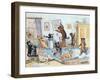 Spring Cleaning-Louis Wain-Framed Giclee Print