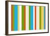Spring Colors 1980S Striped Pattern-fotomy-Framed Art Print