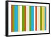 Spring Colors 1980S Striped Pattern-fotomy-Framed Art Print