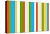 Spring Colors 1980S Striped Pattern-fotomy-Stretched Canvas