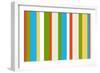 Spring Colors 1980S Striped Pattern-fotomy-Framed Art Print