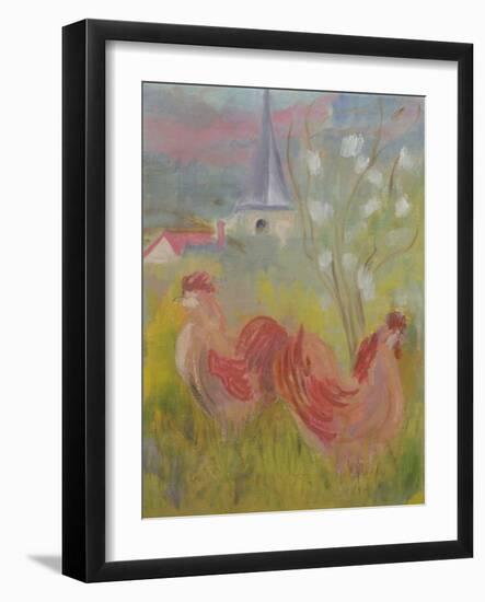 Spring Comes to Burgundy-Kate Yates-Framed Giclee Print