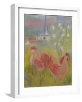 Spring Comes to Burgundy-Kate Yates-Framed Giclee Print