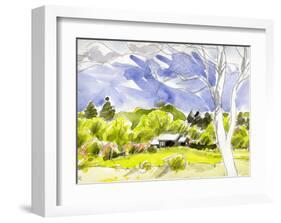 Spring Comes to the Plateau and Looking Forward to the Flower Season-Kenji Fujimura-Framed Art Print