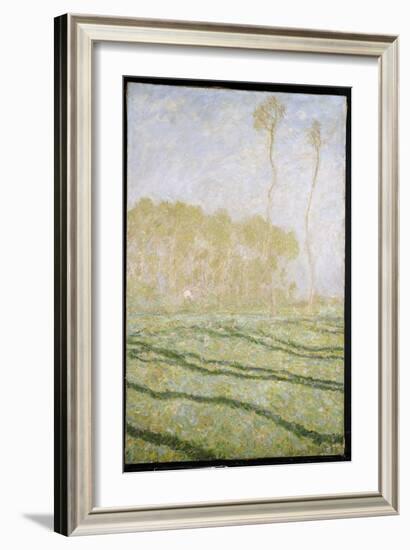 Spring Countryside at Giverny, 1894-Claude Monet-Framed Giclee Print