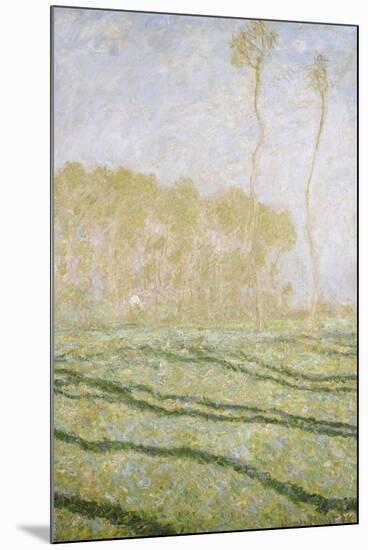 Spring Countryside at Giverny-Claude Monet-Mounted Giclee Print