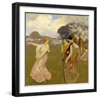 Spring Dance, C. 1917-Arthur Frank Mathews-Framed Giclee Print