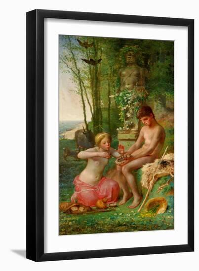 Spring (Daphnis And Chloe)-Jean-François Millet-Framed Giclee Print