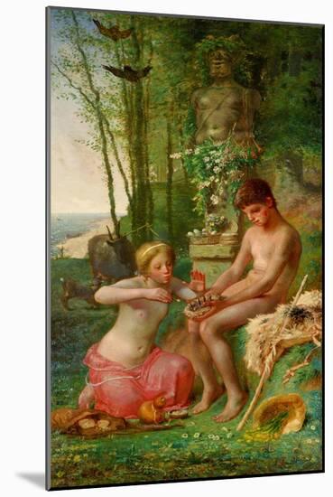 Spring (Daphnis And Chloe)-Jean-François Millet-Mounted Giclee Print