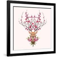 Spring Deer-Robert Farkas-Framed Art Print