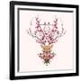 Spring Deer-Robert Farkas-Framed Art Print