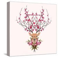 Spring Deer-Robert Farkas-Stretched Canvas