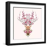 Spring Deer-Robert Farkas-Framed Art Print