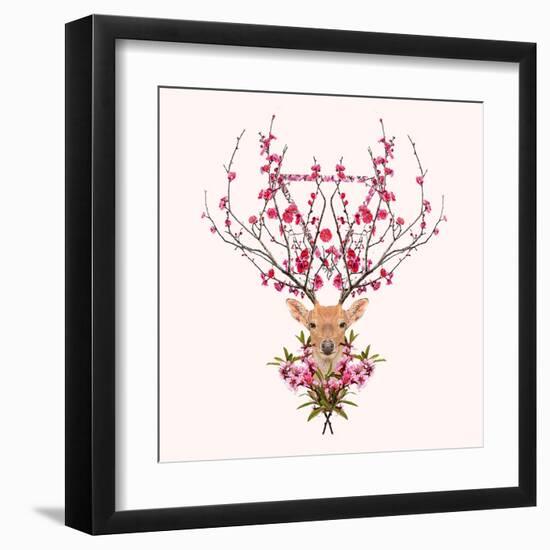 Spring Deer-Robert Farkas-Framed Art Print