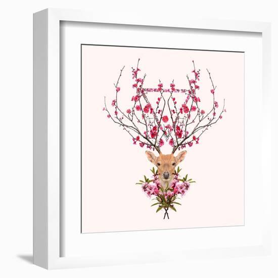 Spring Deer-Robert Farkas-Framed Art Print