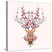 Spring Deer-Robert Farkas-Stretched Canvas