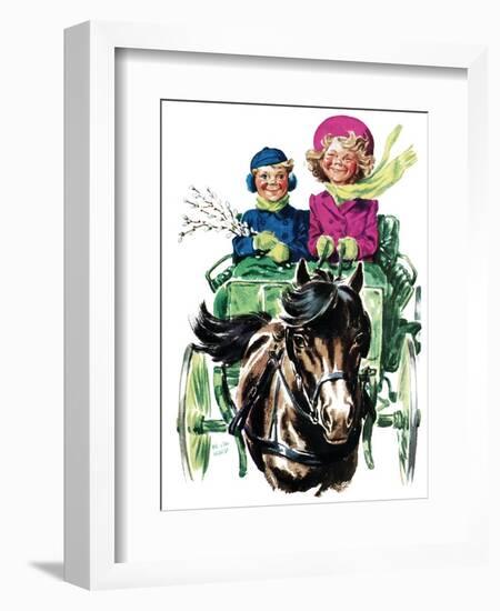 Spring Drive - Child Life-Keith Ward-Framed Giclee Print