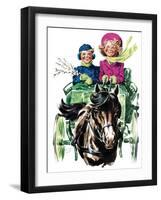 Spring Drive - Child Life-Keith Ward-Framed Premium Giclee Print