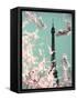 Spring Eiffel Green-Tracey Telik-Framed Stretched Canvas