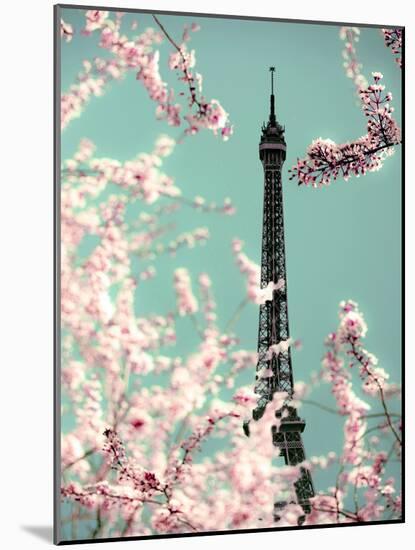 Spring Eiffel Green-Tracey Telik-Mounted Photographic Print