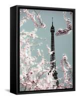 Spring Eiffel Pastel-Tracey Telik-Framed Stretched Canvas
