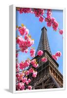Spring Eiffel Tower Paris-null-Framed Art Print