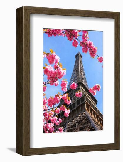 Spring Eiffel Tower Paris-null-Framed Art Print