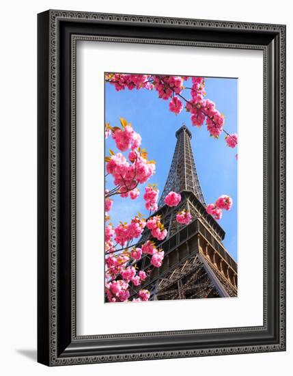 Spring Eiffel Tower Paris-null-Framed Art Print