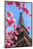 Spring Eiffel Tower Paris-null-Mounted Art Print