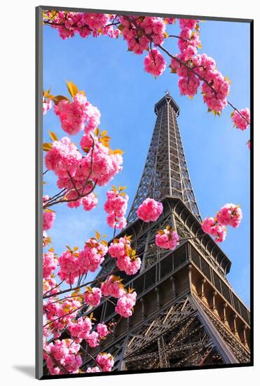 Spring Eiffel Tower Paris-null-Mounted Art Print