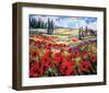 Spring Enjoyment-Maya Green-Framed Art Print