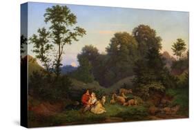 Spring Evening, 1844-Ludwig Richter-Stretched Canvas