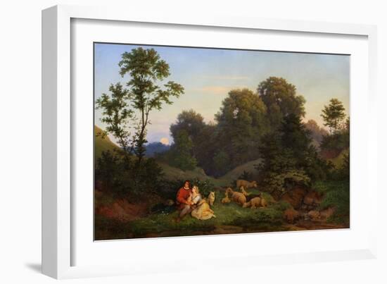 Spring Evening, 1844-Ludwig Richter-Framed Giclee Print