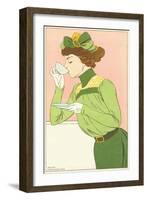 Spring Fashion Postcard-Henri Meunier-Framed Giclee Print