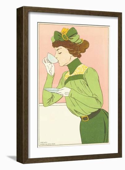Spring Fashion Postcard-Henri Meunier-Framed Giclee Print