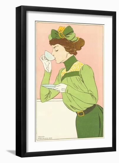 Spring Fashion Postcard-Henri Meunier-Framed Giclee Print