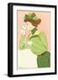 Spring Fashion Postcard-Henri Meunier-Framed Giclee Print