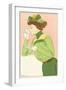 Spring Fashion Postcard-Henri Meunier-Framed Giclee Print