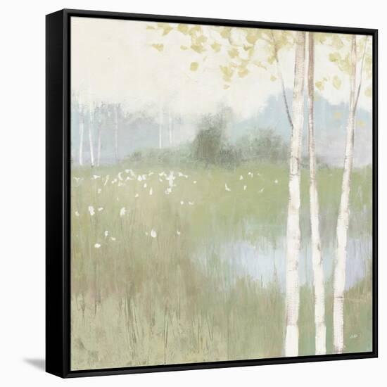 Spring Fling II Cool-Julia Purinton-Framed Stretched Canvas